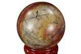 Polished Cherry Creek Jasper Sphere - China #116207-1